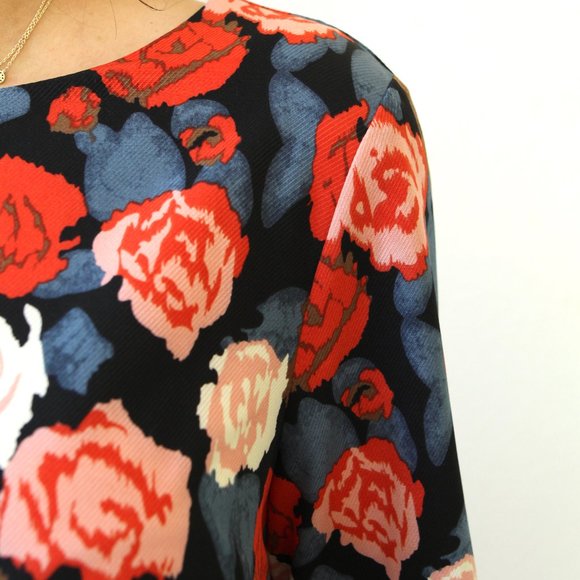 NWT Vici Juliet Floral Long Sleeve Shift Dress - Picture 4 of 8